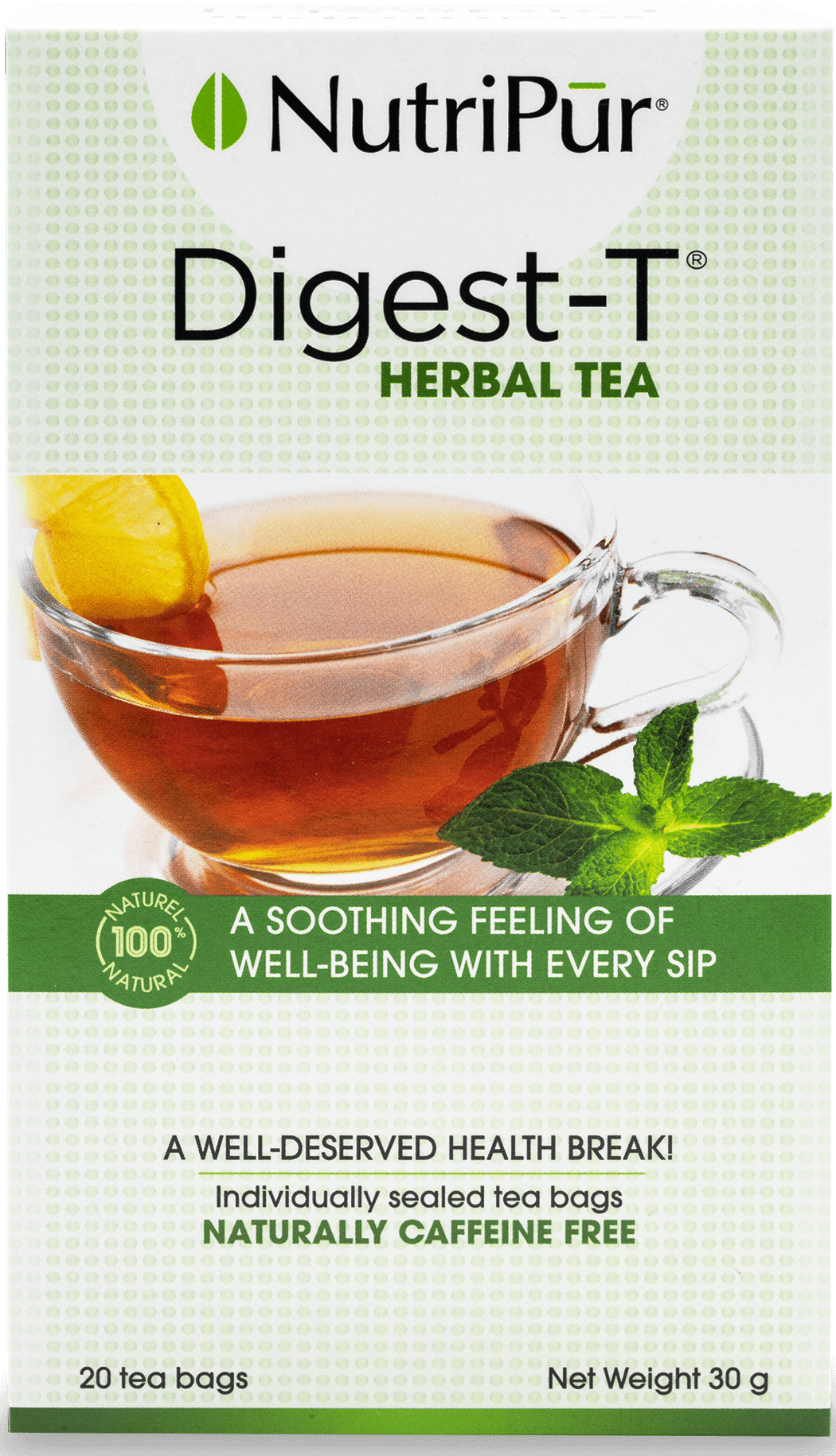 Nutripur Digest-T herbal tea (20) by Nutripur - Ebambu.ca natural health product store - free shipping <59$