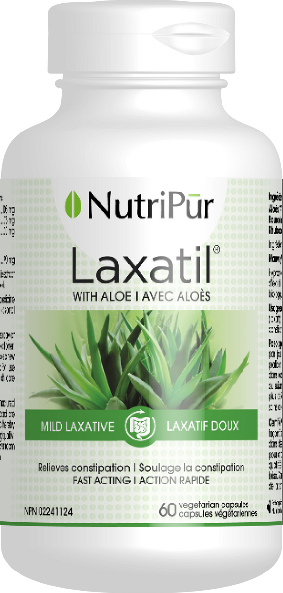 Laxatil - Nutripur - Aloe vera with 18% Aloin - mild laxatil - relieves constipation 