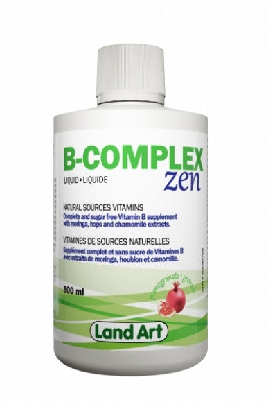 Land Art liquid B-complex 500 ml by Land art - Ebambu.ca natural health product store - free shipping <59$ 