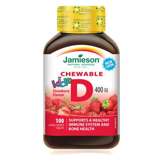 Jamieson Kids chewable Vitamin D 400 IU by Jamieson - Ebambu.ca natural health product store - free shipping <59$ 