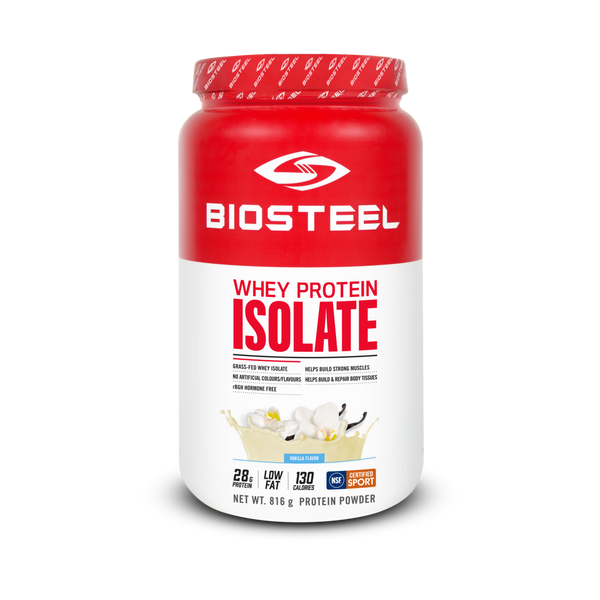 Biosteel - Whey Protein Isolate - Vanilla 816 g - Ebambu.ca free delivery >59$