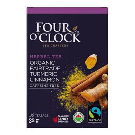 Four O'Clock - Tisane curcuma cannelle biologique/équitable 16 sachets
