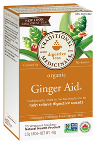 Traditional Medicinals Organic Ginger Aid 20 bags by Traditional Medicinals - Ebambu.ca natural health product store - free shipping <59$ 