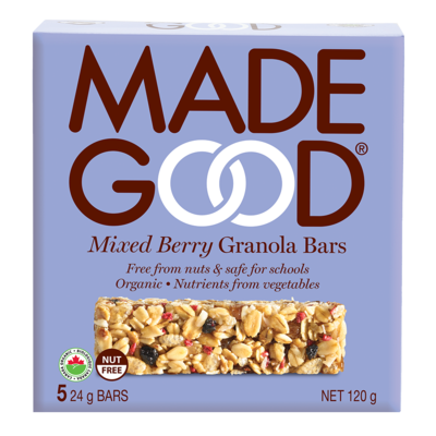 MadeGood - Mixed Berry Granola minis - Regular by MadeGood - Ebambu.ca natural health product store - free shipping <59$ 