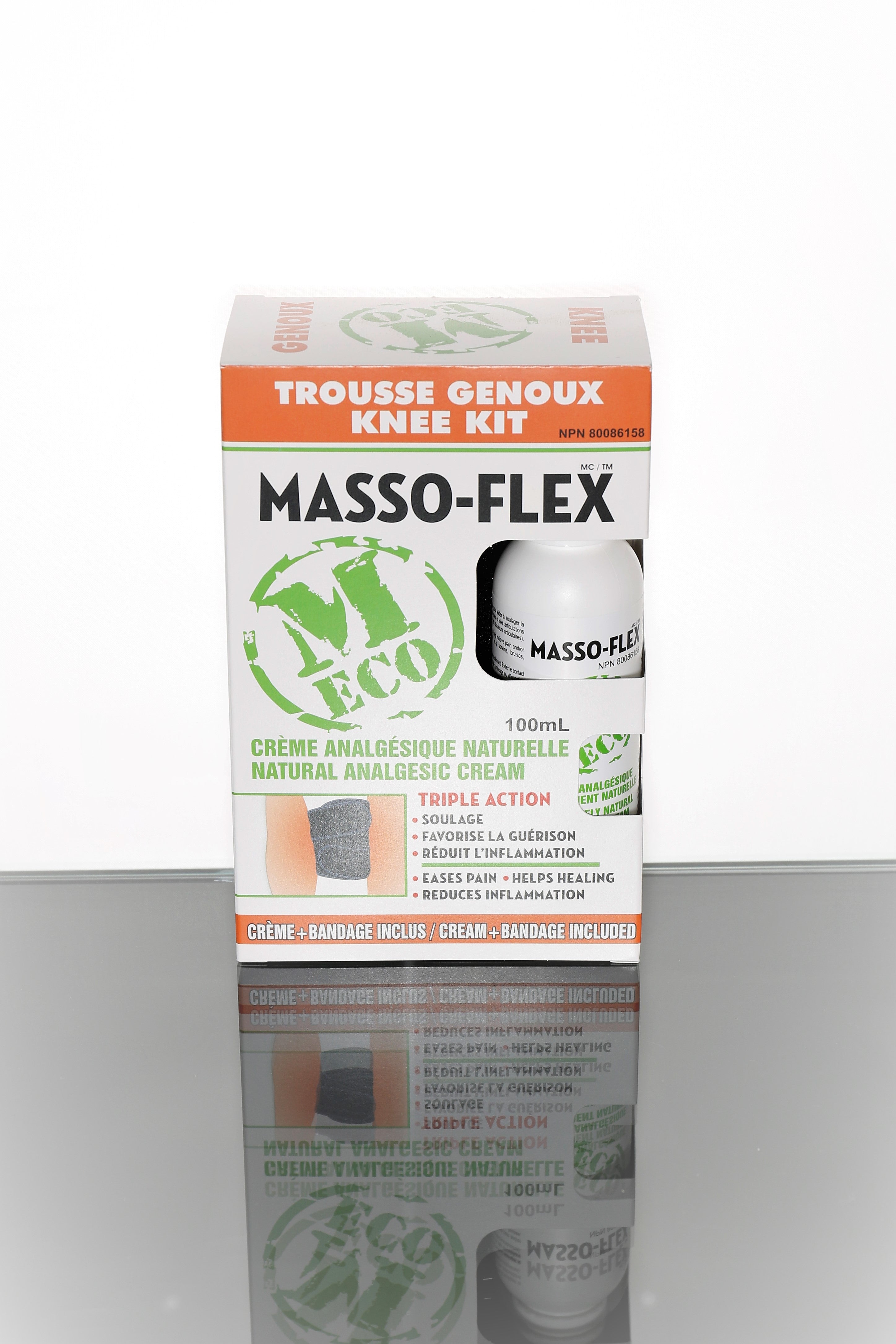 Masso-Flex - Kit Eco knee 100 ml - Ebambu.ca free delivery >59$