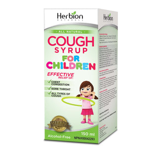 Herbion Cough Syrup for Children 150 ml by Herbion - Ebambu.ca natural health product store - free shipping <59$ 