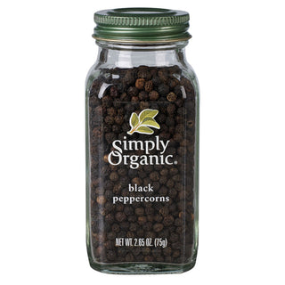 Simply Organic - Black Whole Peppercorns 75 g - Ebambu.ca free delivery >59$