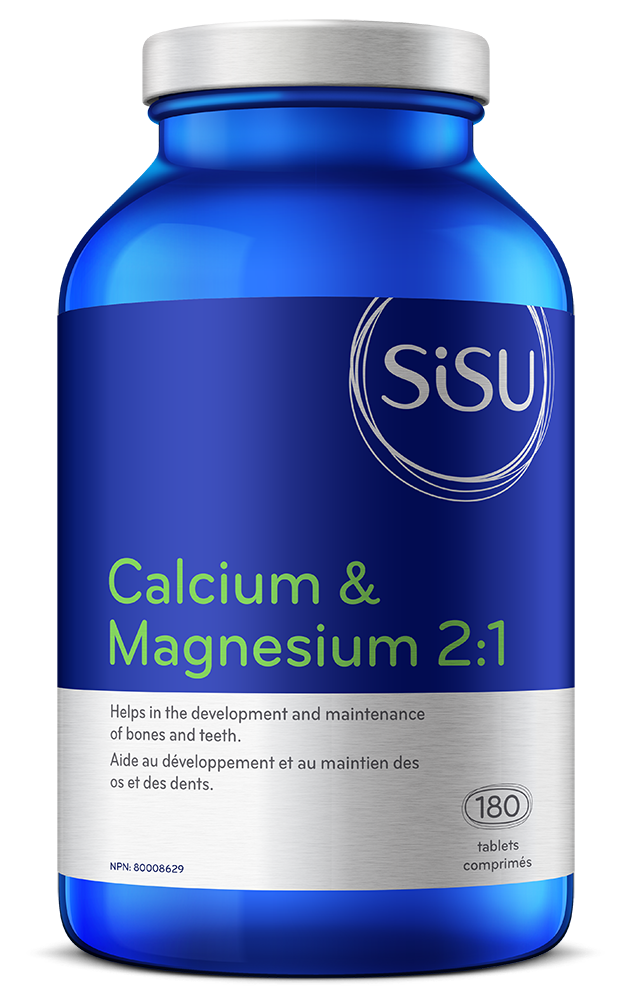 Sisu - Calcium & magnesium 2 to 1 D2 180 capsules - Ebambu.ca free delivery >59$