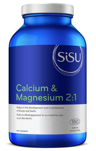 Sisu - Calcium & magnesium 2 to 1 D2 180 capsules - Ebambu.ca free delivery >59$