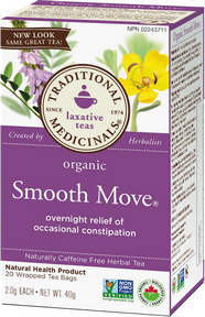 Traditional Medicinals Organic Smooth Move 20 bags by Traditional Medicinals - Ebambu.ca natural health product store - free shipping <59$ 