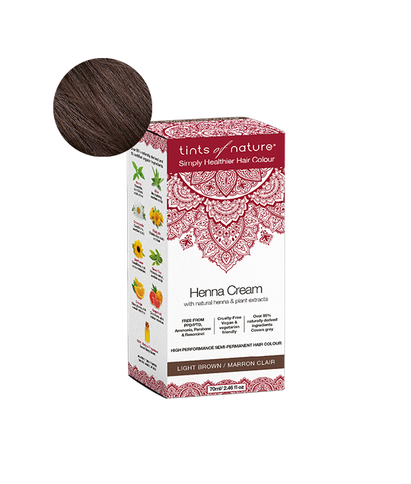 Tints of Nature - Henna Cream Light Brown - Ebambu.ca  free delivery >59$