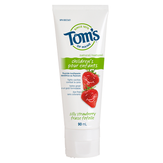 Tom's of Maine - Silly Strawberry Fluoride Toothpaste - Ebambu.ca free delivery >59$