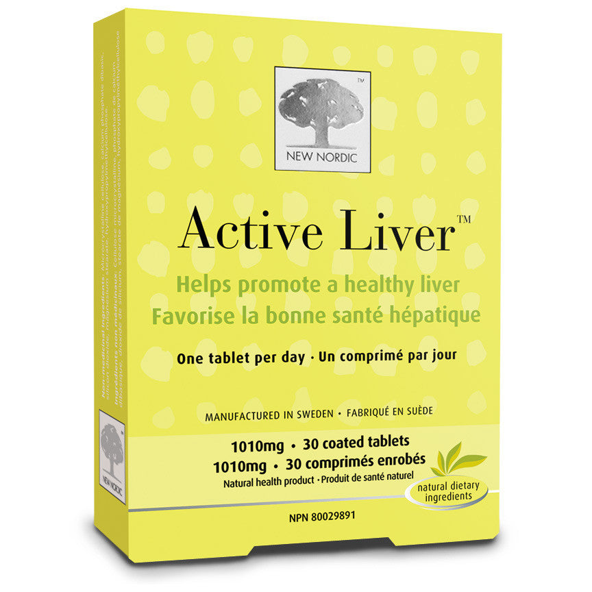 New Nordic Active Liver 30 coated tabs by New Nordic - Ebambu.ca natural health product store - free shipping <59$ 