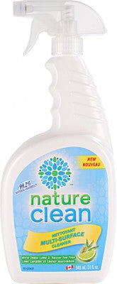 Nature Clean Multi Surface Spray Lime / Tea Tree 946 ml by Nature Clean - Ebambu.ca natural health product store - free shipping <59$ 