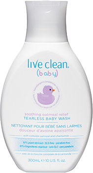 Live Clean - Soothing Tearless Baby Wash by Live Clean - Ebambu.ca natural health product store - free shipping <59$ 